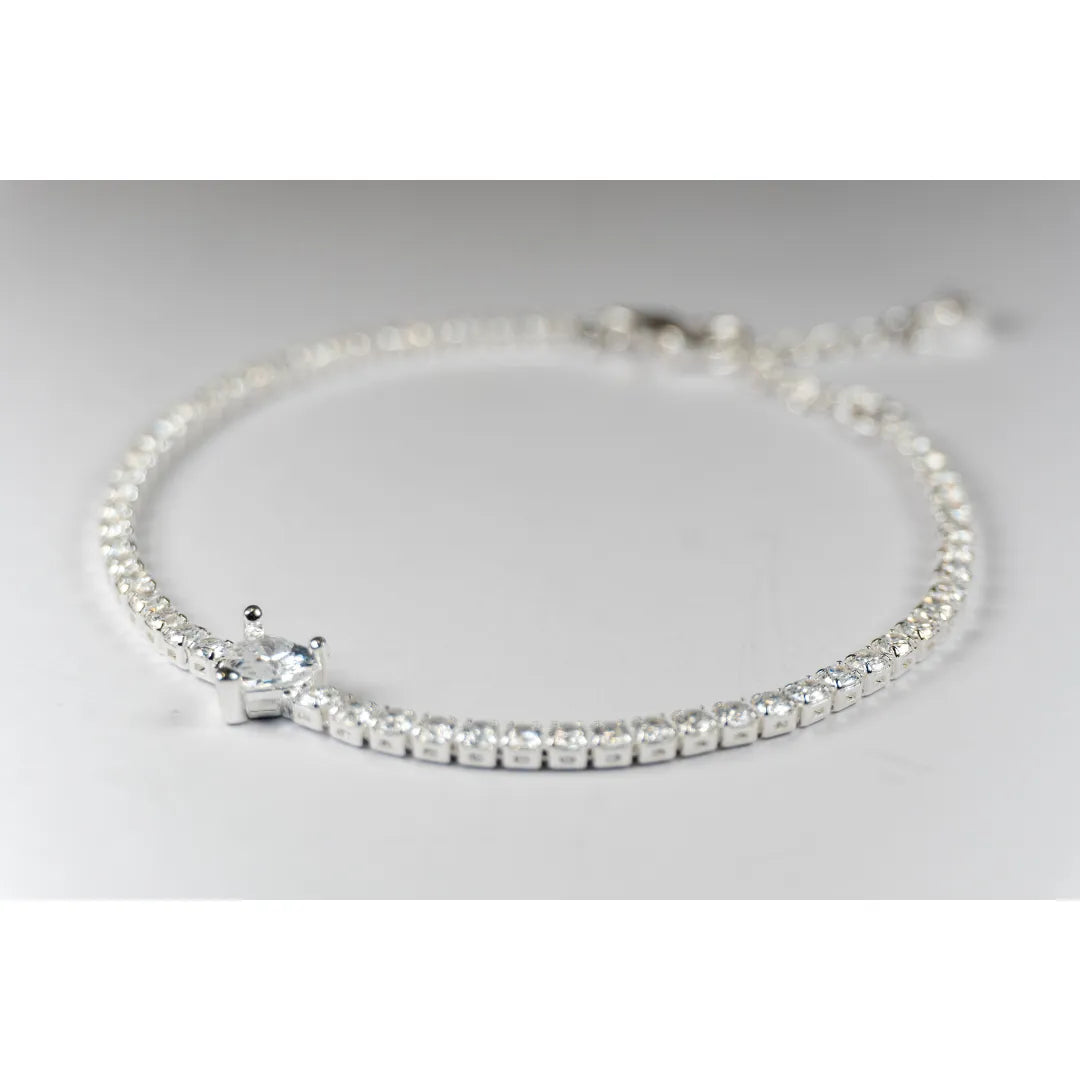 Pandora Timeless Teniska Narukvica Sparkling Heart (Srebro 925)