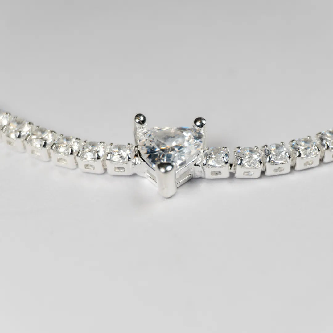 Pandora Timeless Teniska Narukvica Sparkling Heart (Srebro 925)