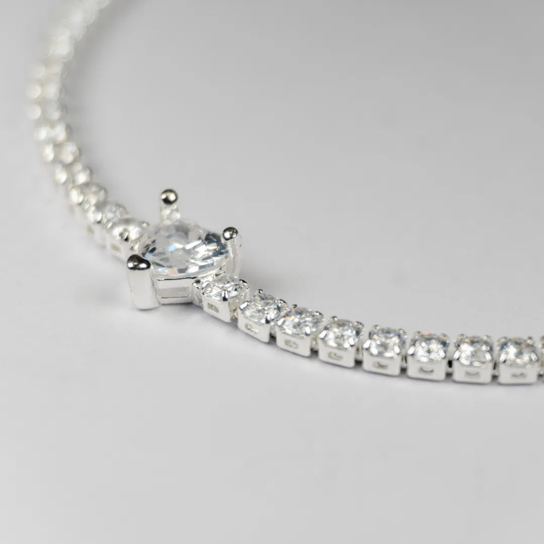 Pandora Timeless Teniska Narukvica Sparkling Heart (Srebro 925)