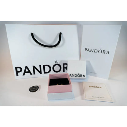 Pandora Prsten Zlatni Svjetlucavi Prsten (Posebna Pandora legura metala s 14k pozlatom)