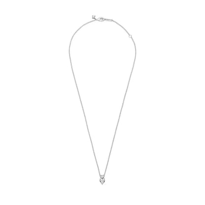 Pandora Timeless Ogrlica s Visećim Privjeskom Dva Srca (Srebro 925)