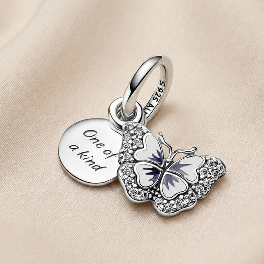 Pandora Viseći Privjesak Plavi Leptir (Srebro 925)