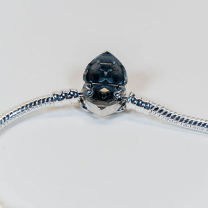 Pandora Narukvica sa zmijskim vezom & blistavom srčanom kopčom (Srebro 925)