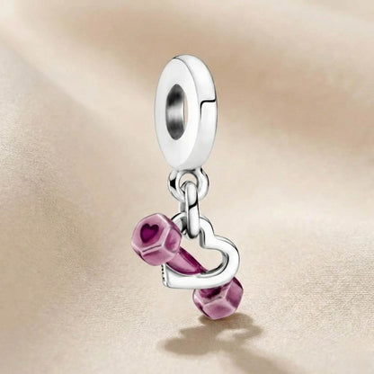 Pandora Privjesak Bučica i Srce – Fitness Motiv (Srebro 925)