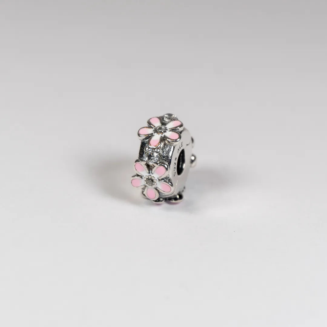 Pandora Kopča Ružičasta Tratinčica (Srebro 925)