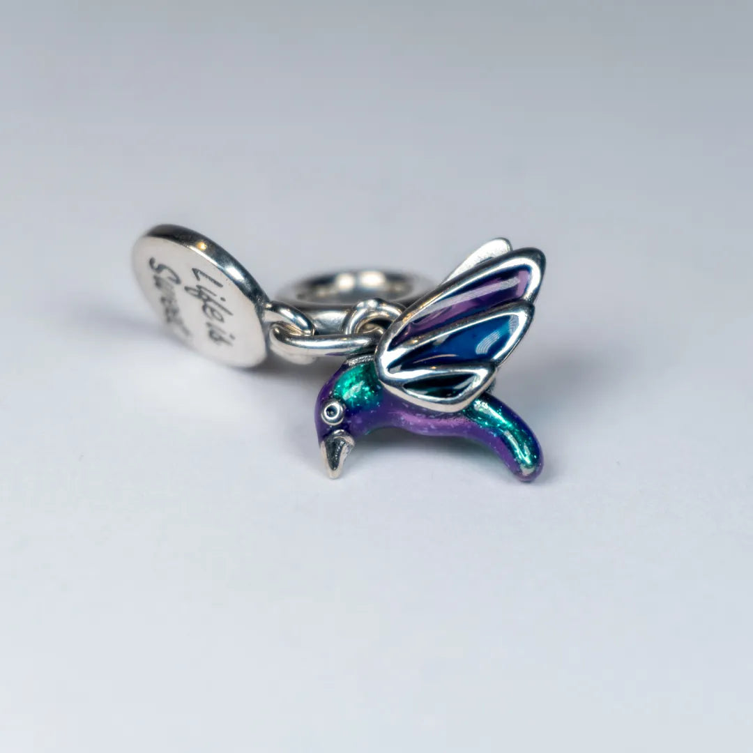 Pandora Dvostruki Viseći Privjesak Kolibrić – “Life is Sweet” (Srebro 925)