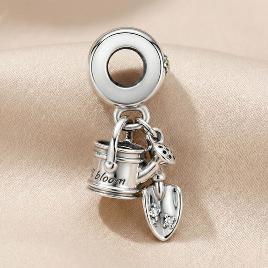 Pandora Viseći Privjesak Kanta za Zalijevanje i Lopatica (Srebro 925)