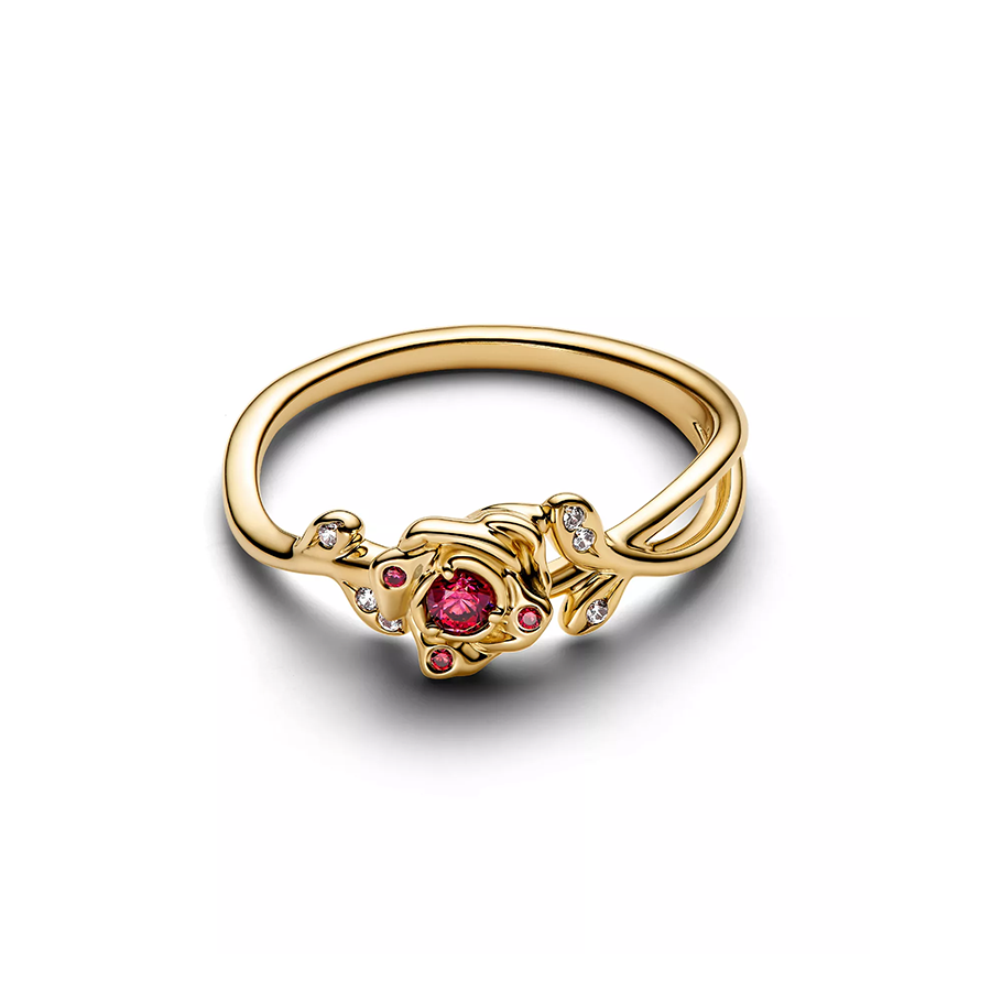 Pandora Prsten “Ruža Ljepotica i Zvijer” (Srebro 925.)