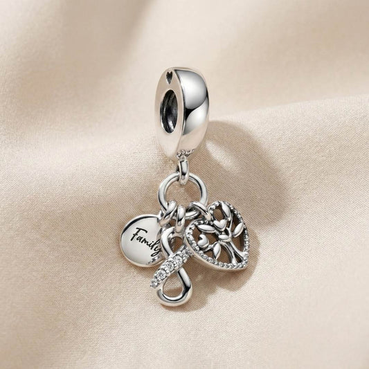 Pandora Viseći Privjesak Obitelj sa Simbolom Beskonačnosti (Srebro 925)