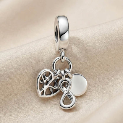 Pandora Viseći Privjesak Obitelj sa Simbolom Beskonačnosti (Srebro 925)