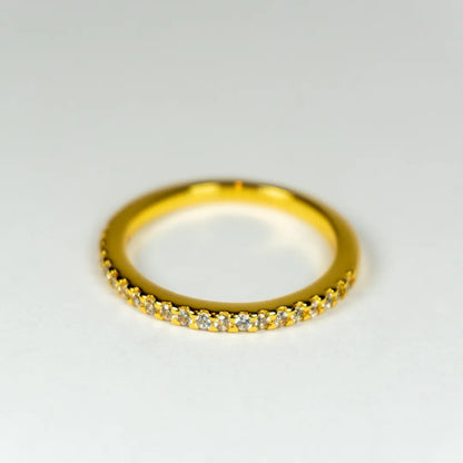 Pandora Prsten Zlatni Svjetlucavi Prsten (Posebna Pandora legura metala s 14k pozlatom)