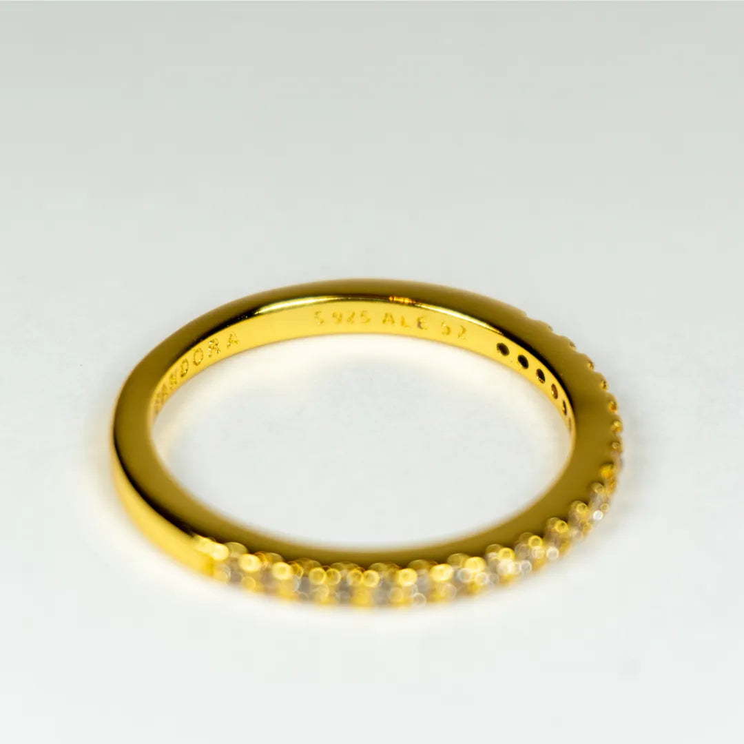 Pandora Prsten Zlatni Svjetlucavi Prsten (Posebna Pandora legura metala s 14k pozlatom)