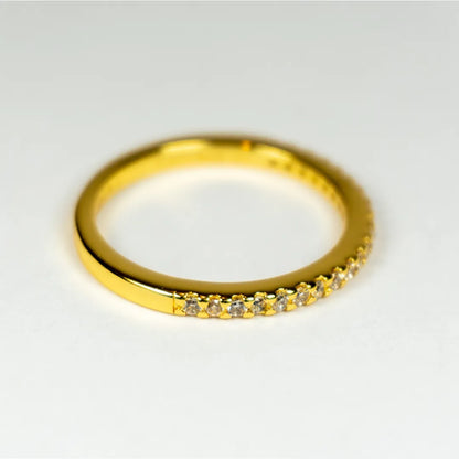 Pandora Prsten Zlatni Svjetlucavi Prsten (Posebna Pandora legura metala s 14k pozlatom)