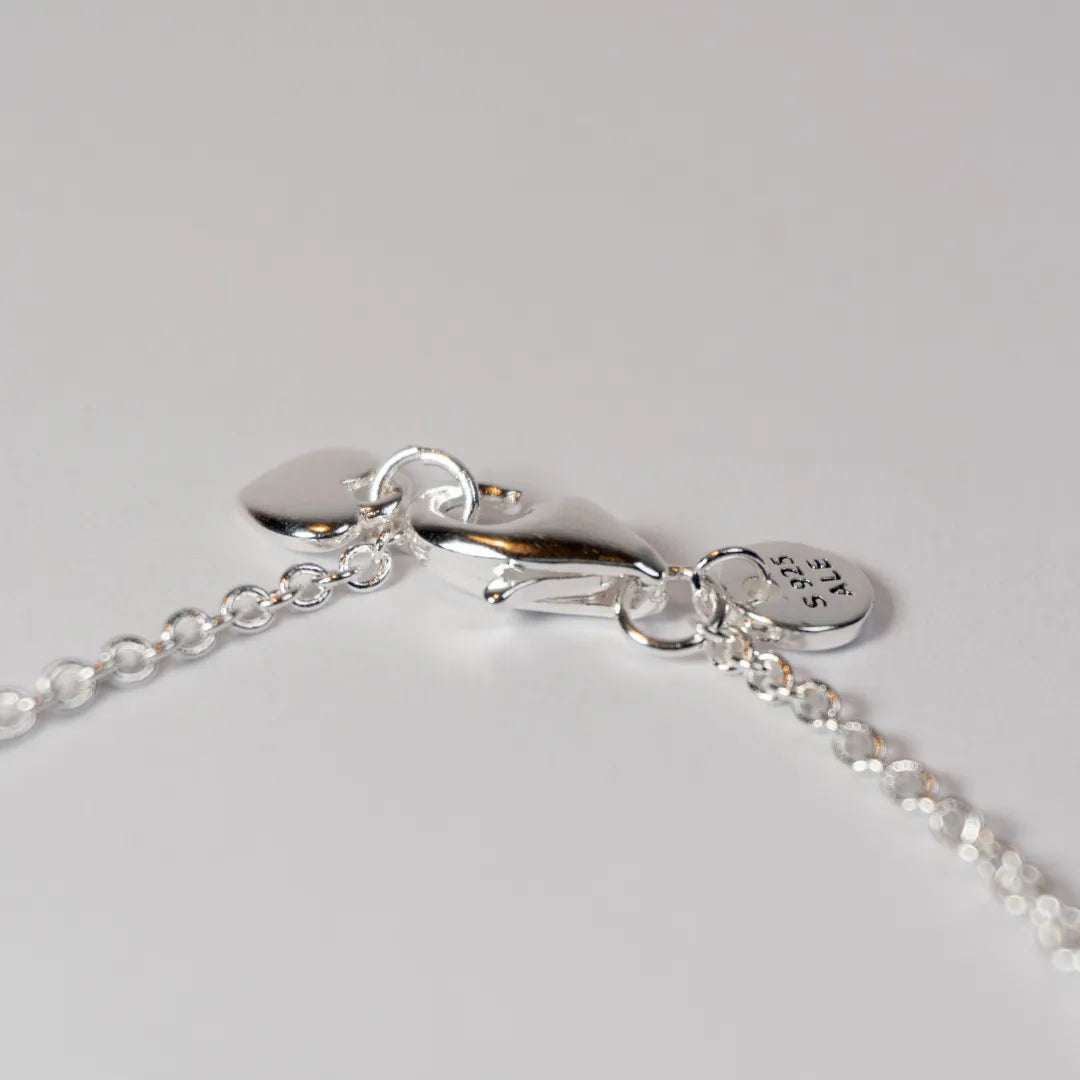 Pandora Ogrlica Blistavo Srce s Beskonačnošću (Srebro 925)