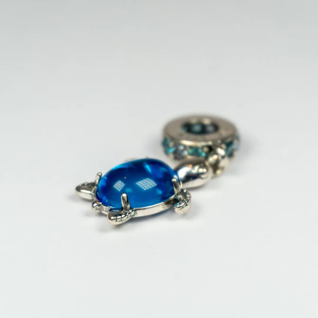 Pandora Privjesak Morska Kornjača s Murano Staklom (Srebro 925)