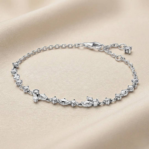 Pandora Timeless Lančasta Narukvica Blistavi Herbarij (Srebro 925)