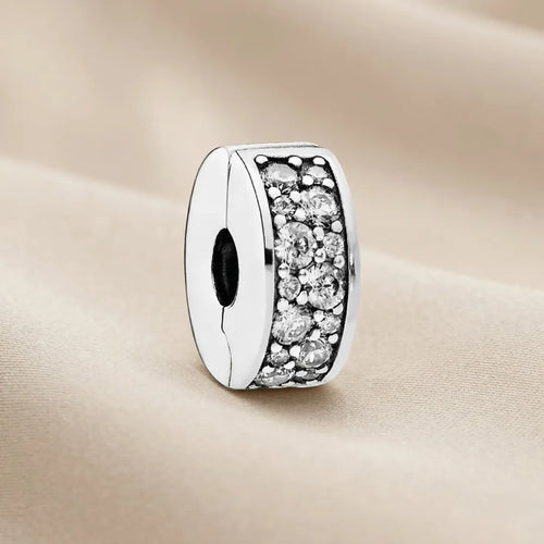 Pandora Kopča Privjesak Clear Pavé (Srebro 925)