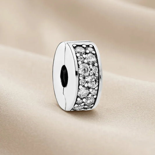 Pandora Kopča Privjesak Clear Pavé (Srebro 925)