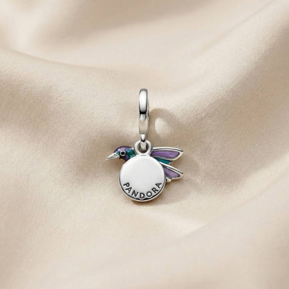Pandora Dvostruki Viseći Privjesak Kolibrić – “Life is Sweet” (Srebro 925)