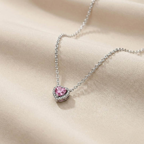 Pandora Ogrlica Rozo Srce (Srebro 925)