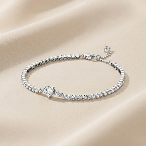 Pandora Timeless Teniska Narukvica Sparkling Heart (Srebro 925)