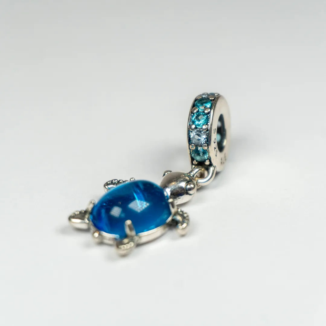 Pandora Privjesak Morska Kornjača s Murano Staklom (Srebro 925)