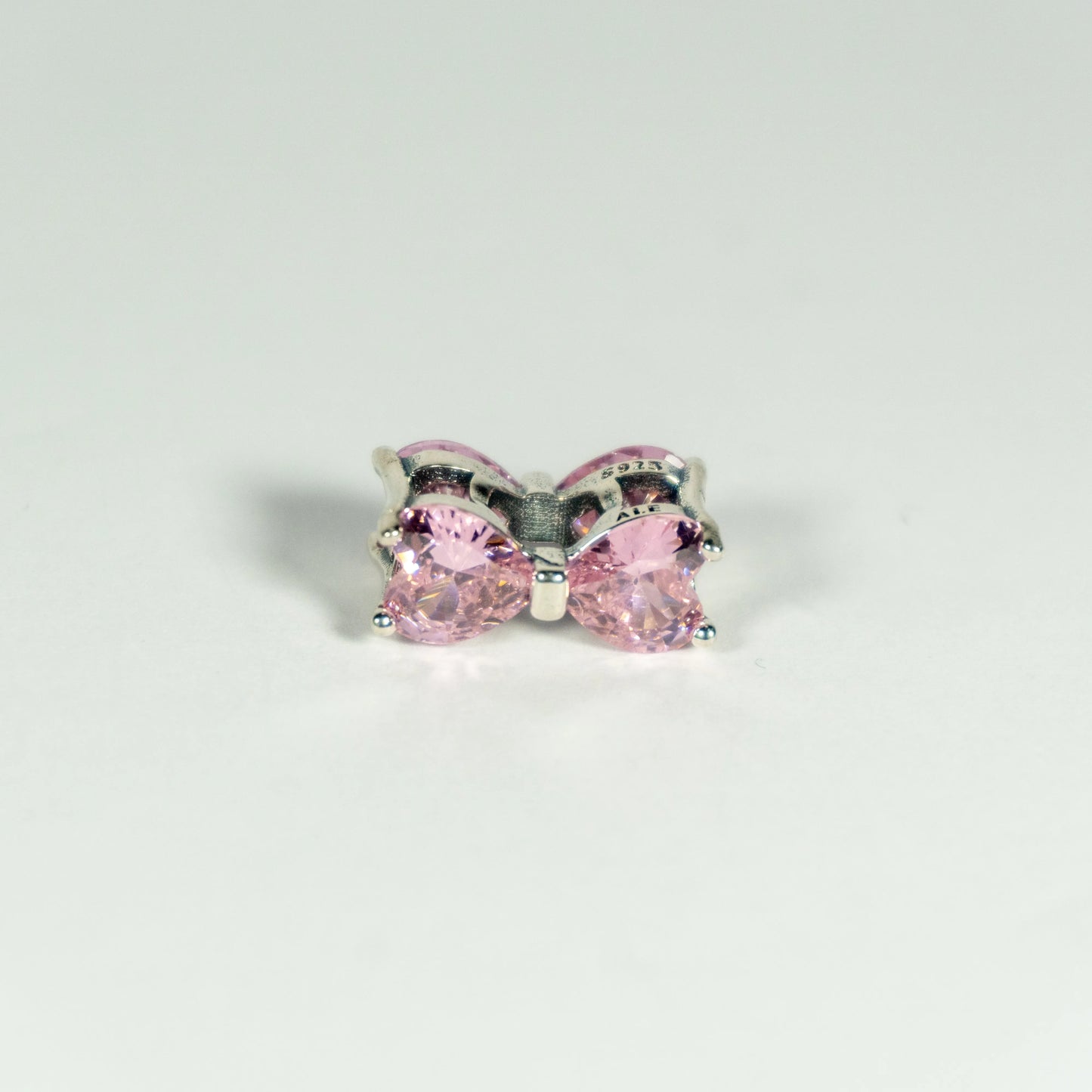 Pandora Privjesak Ružičasta Mašna (Srebro 925)