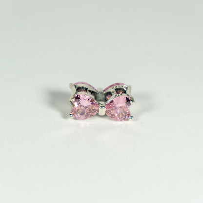 Pandora Privjesak Ružičasta Mašna (Srebro 925)