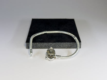 Pandora Narukvica sa zmijskim vezom & blistavom srčanom kopčom (Srebro 925)