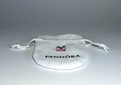 Pandora Privjesak Ružičasta Mašna (Srebro 925)