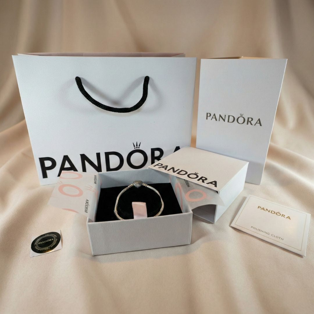 Pandora Narukvica sa srcolikom kopčom (Srebro 925)