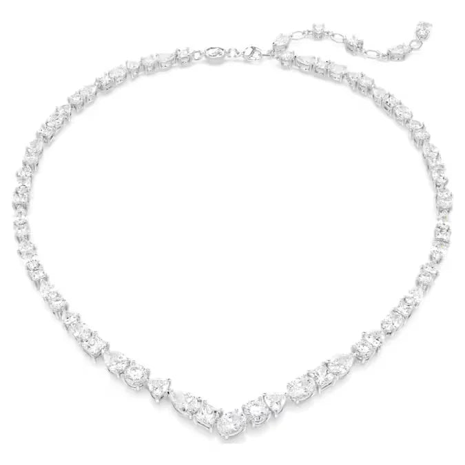 Swarovski Mesmera Ogrlica (Rhodium Plated, Mixed-Cut Zirconia)